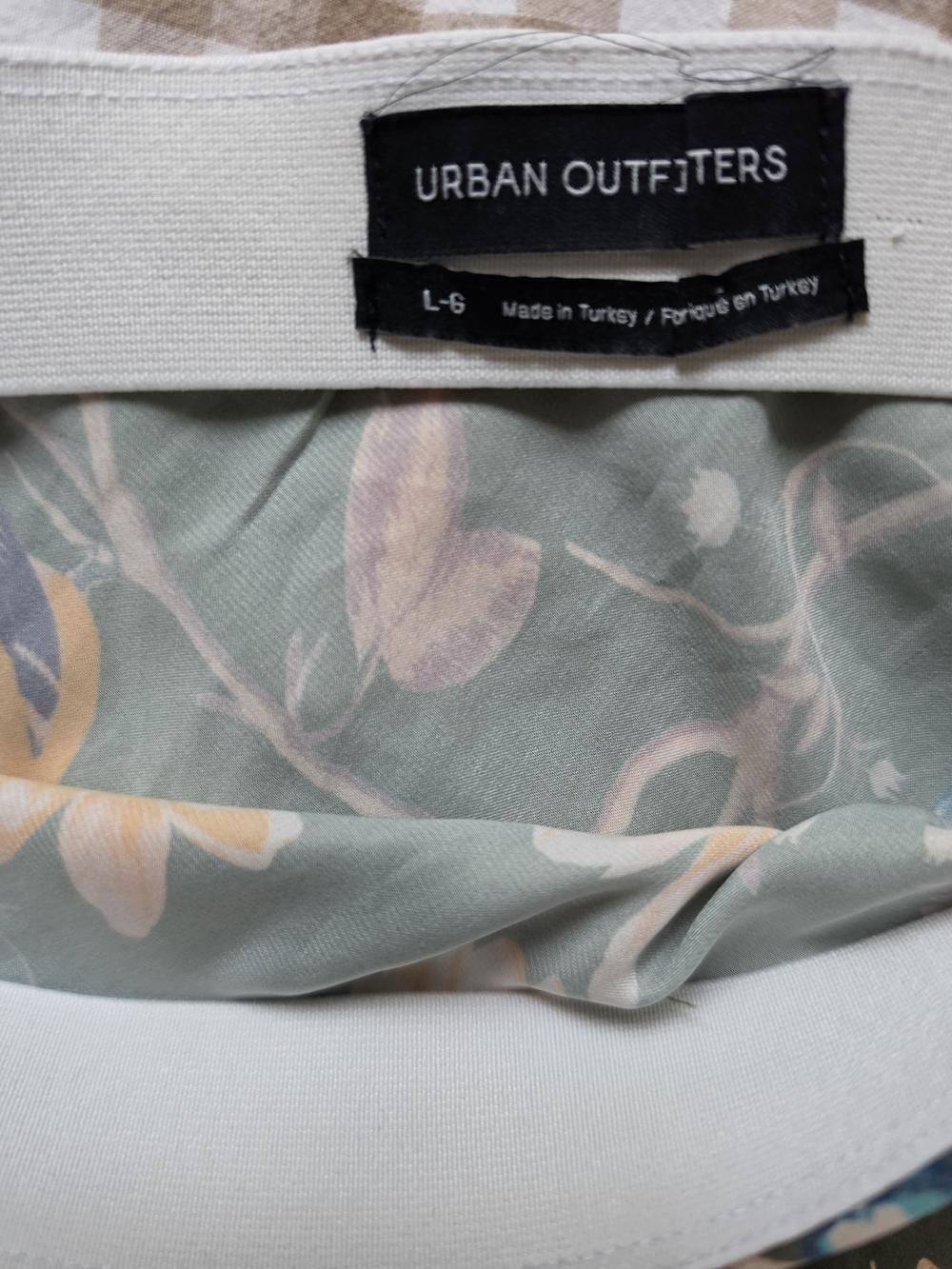 Urban Outfitters Olive Green Floral A-Line Midi Skirt - Picture 5 of 8